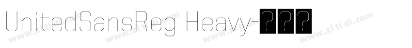 UnitedSansReg Heavy字体转换